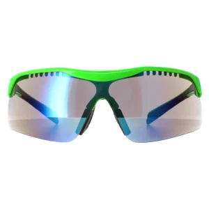 Smarty Sunglasses X2134 B Neon Green Rubb. Black Grey
