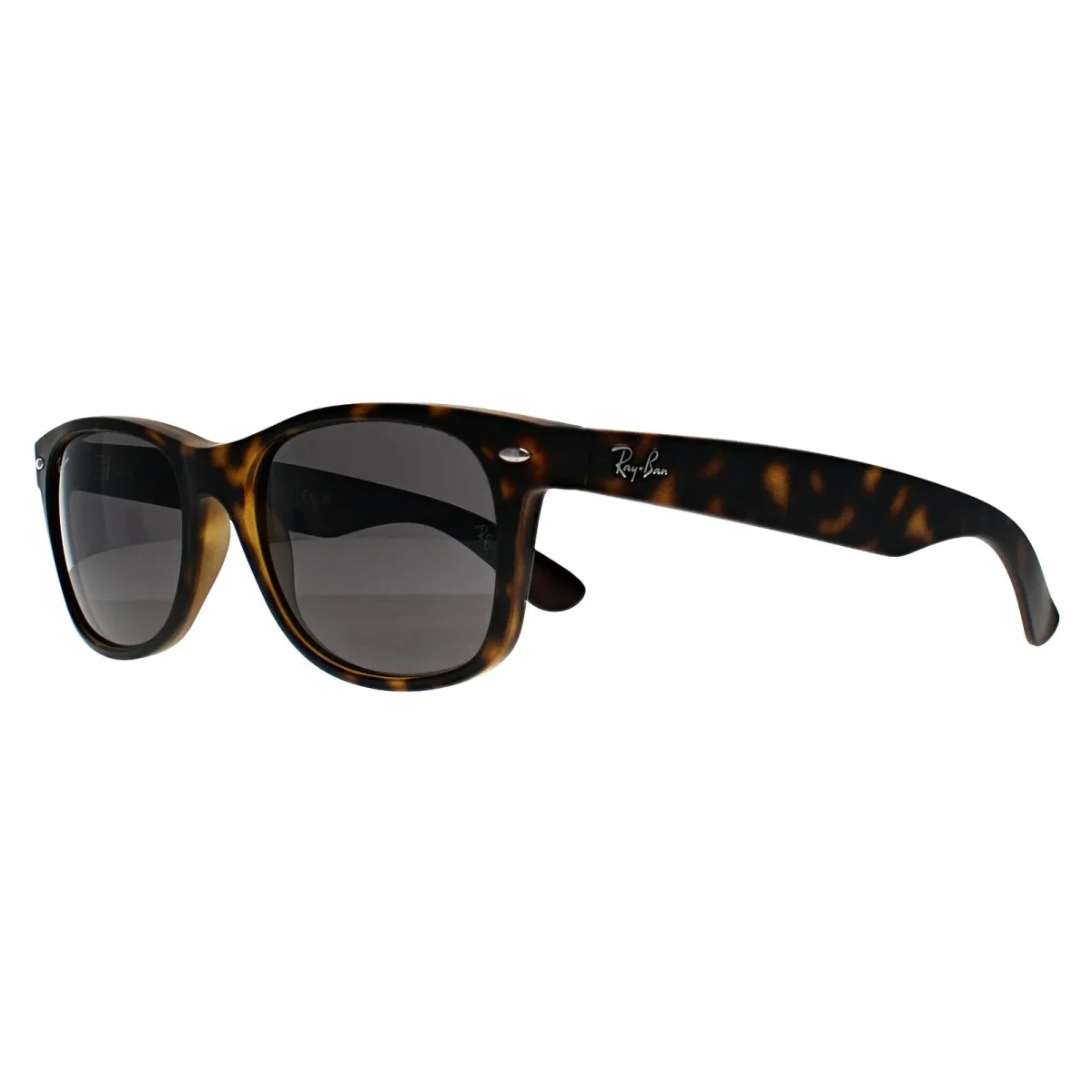 Ray-Ban Sunglasses New Wayfarer 2132 865/B1 Matte Havana Dark Grey - Image 3
