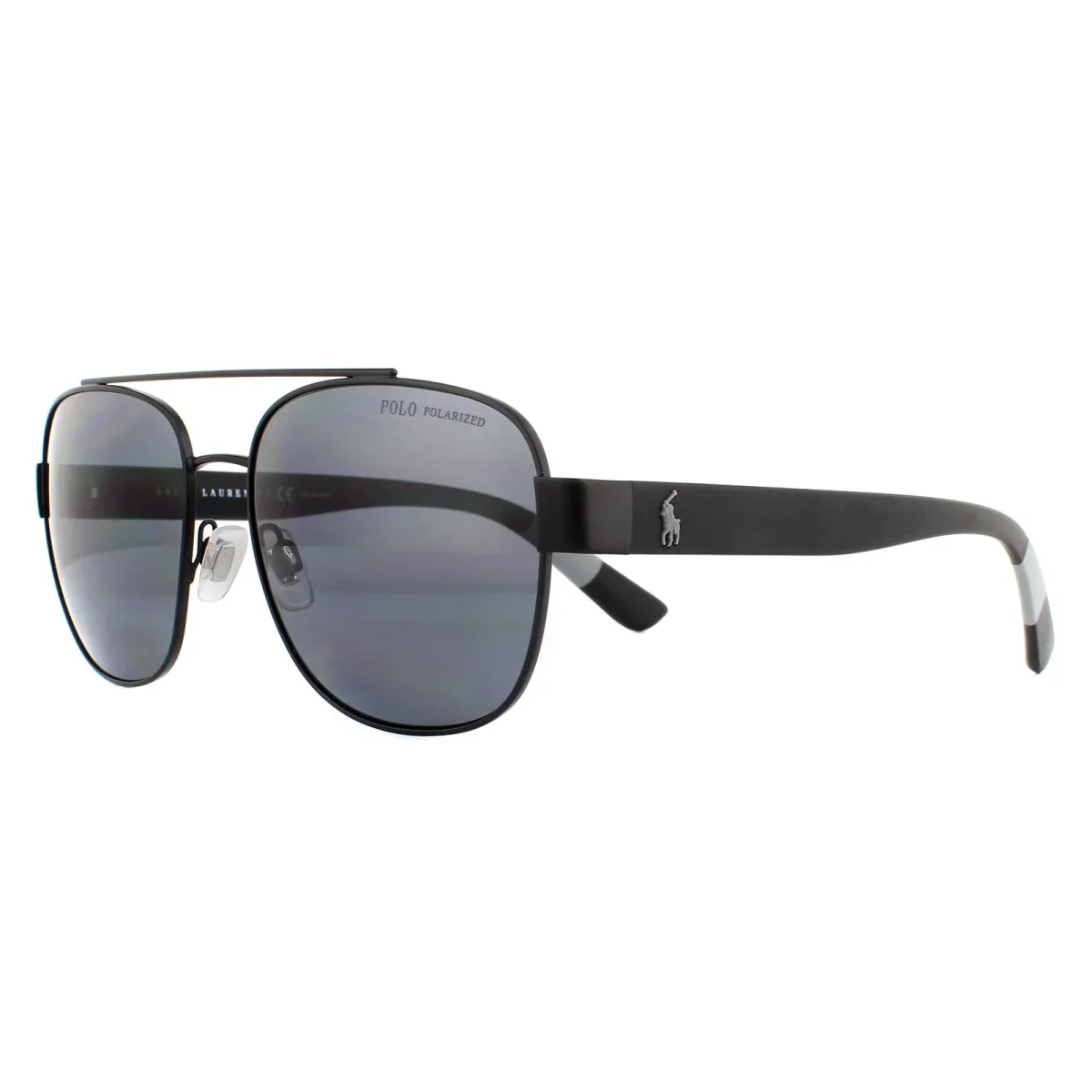 Polo Ralph Lauren Sunglasses PH3119 903881 Matte Black Grey Polarized - Image 3
