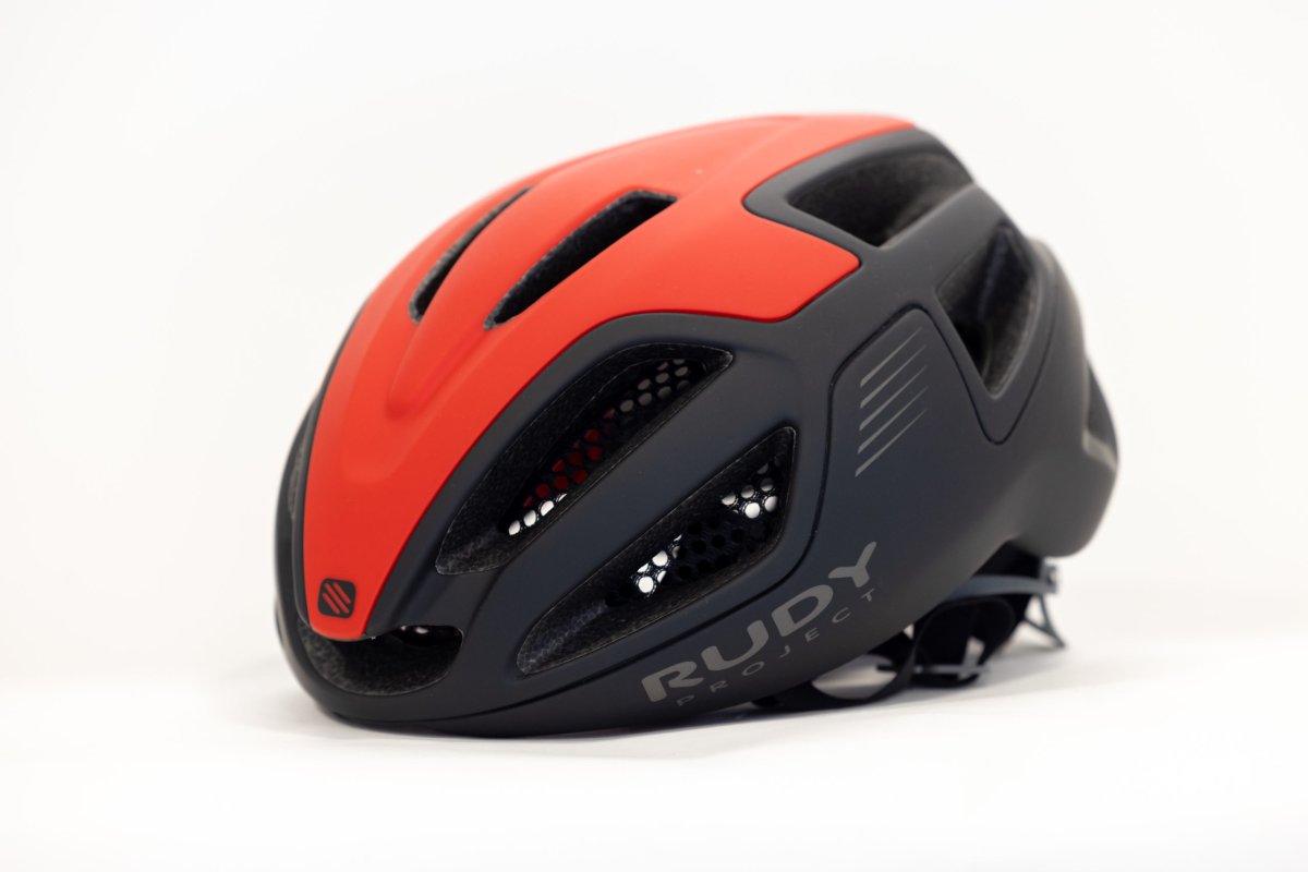 CAPACETE RUDY PROJECT SPECTRUM VERMELHO/ PRETO (M)