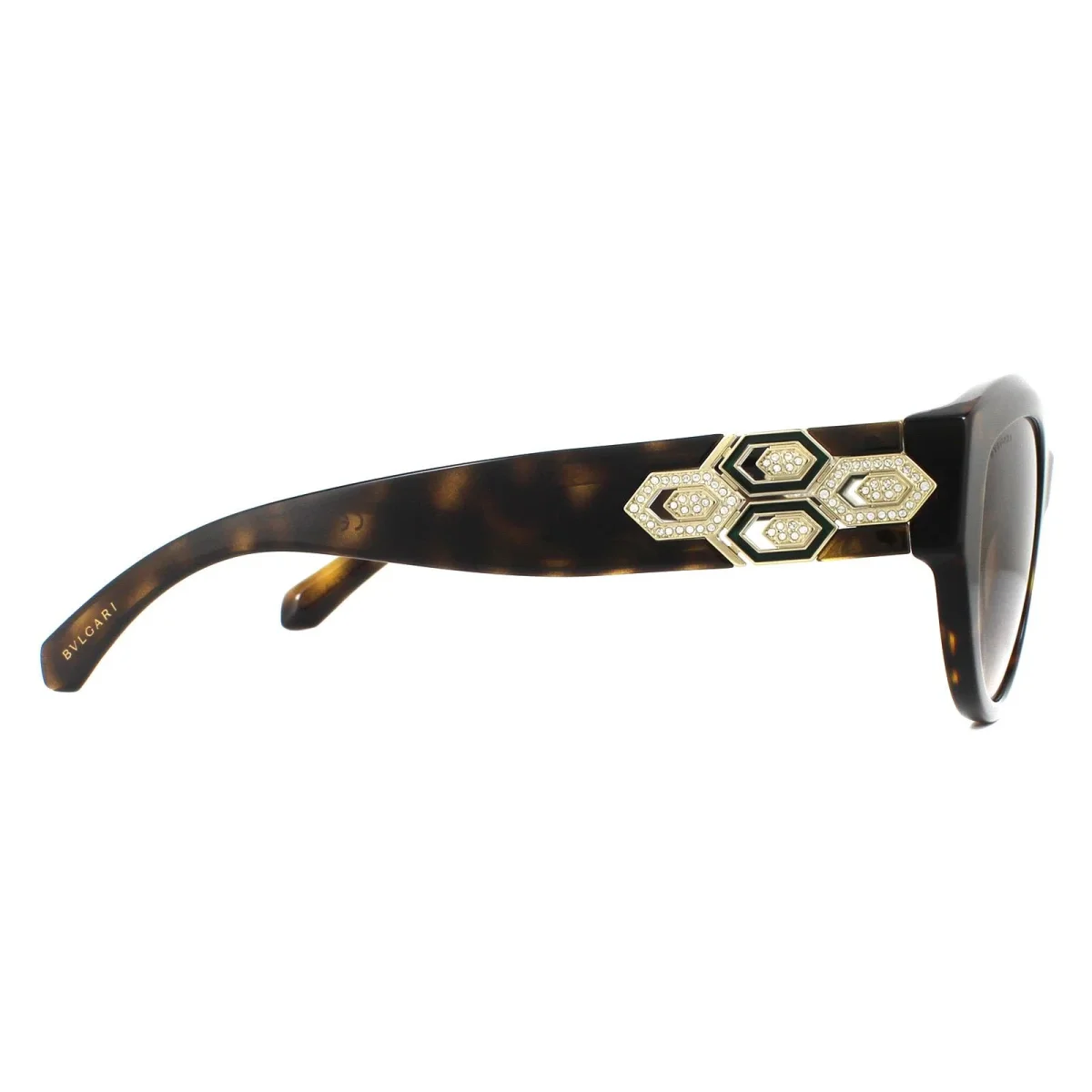 Bvlgari Sunglasses BV8221B 504/13 Dark Havana Brown Gradient - Image 5