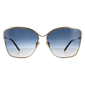 Mulberry Sunglasses SML040 0300 Shiny Rose Gold  Blue Pink Gradient