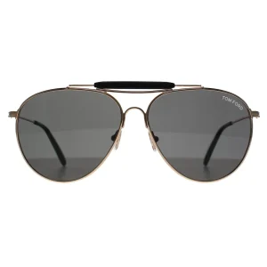 Tom Ford Sunglasses Raphael FT0995 28A Shiny Rose Gold Smoke Grey