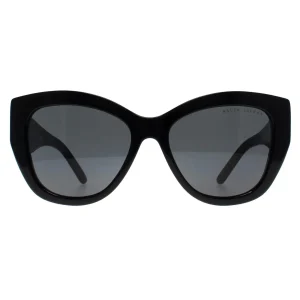 Ralph Lauren Sunglasses RL8175 500187 Shiny Black Dark Grey