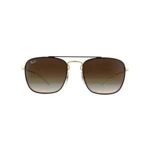 Ray-Ban Sunglasses 3588 905513 Gold Top On Brown Brown Gradient Dark Brown