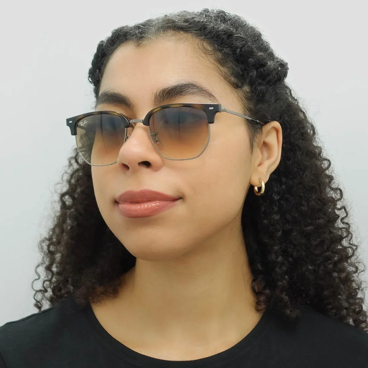 Ray-Ban Sunglasses RB4416 New Clubmaster 710/51 Havana Brown Gradient - Image 9