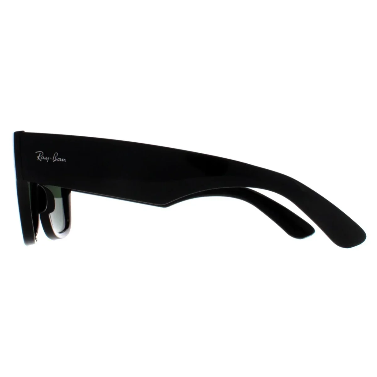 Ray-Ban Sunglasses RB0840S Mega Wayfarer 901/31 Polished Black Green - Image 4