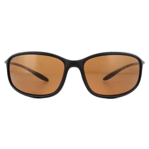 Serengeti Sunglasses Sestriere 8107 Matte Black PhD 2.0 Polarized Drivers Brown