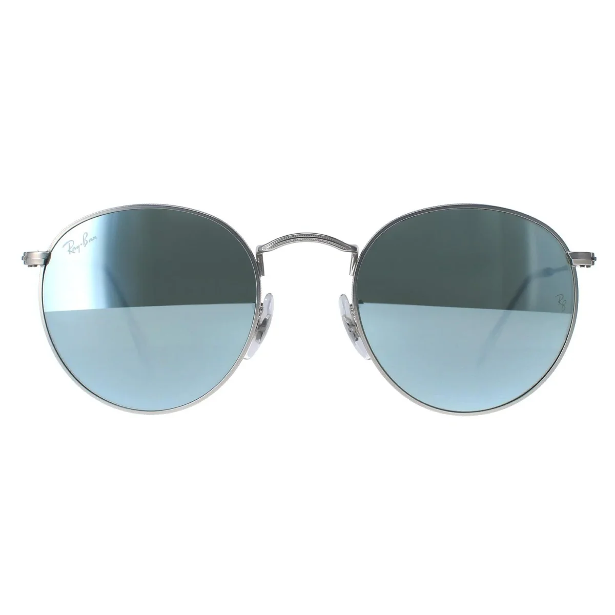 Ray-Ban Sunglasses Round Metal 3447 019/30 Silver Silver Flash Mirror - Image 2