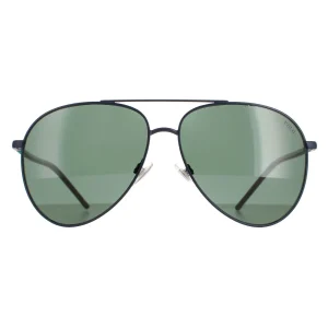 Polo Ralph Lauren Sunglasses PH3131 930371 Matte Navy Blue Green