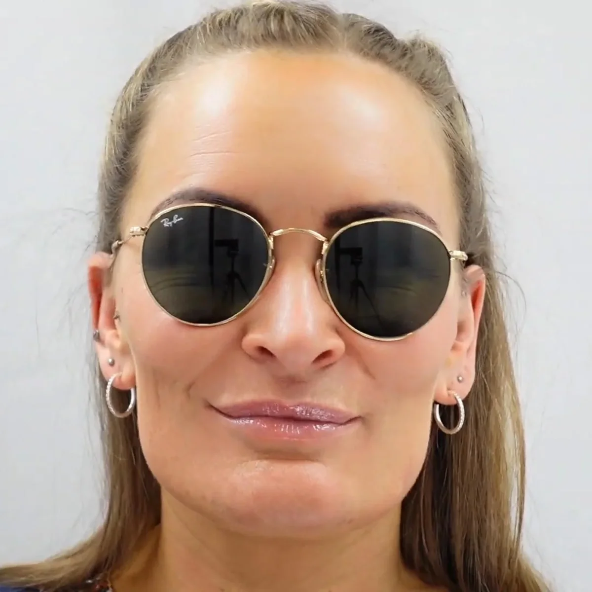 Ray-Ban Sunglasses Round Metal 3447 019/30 Silver Silver Flash Mirror - Image 6