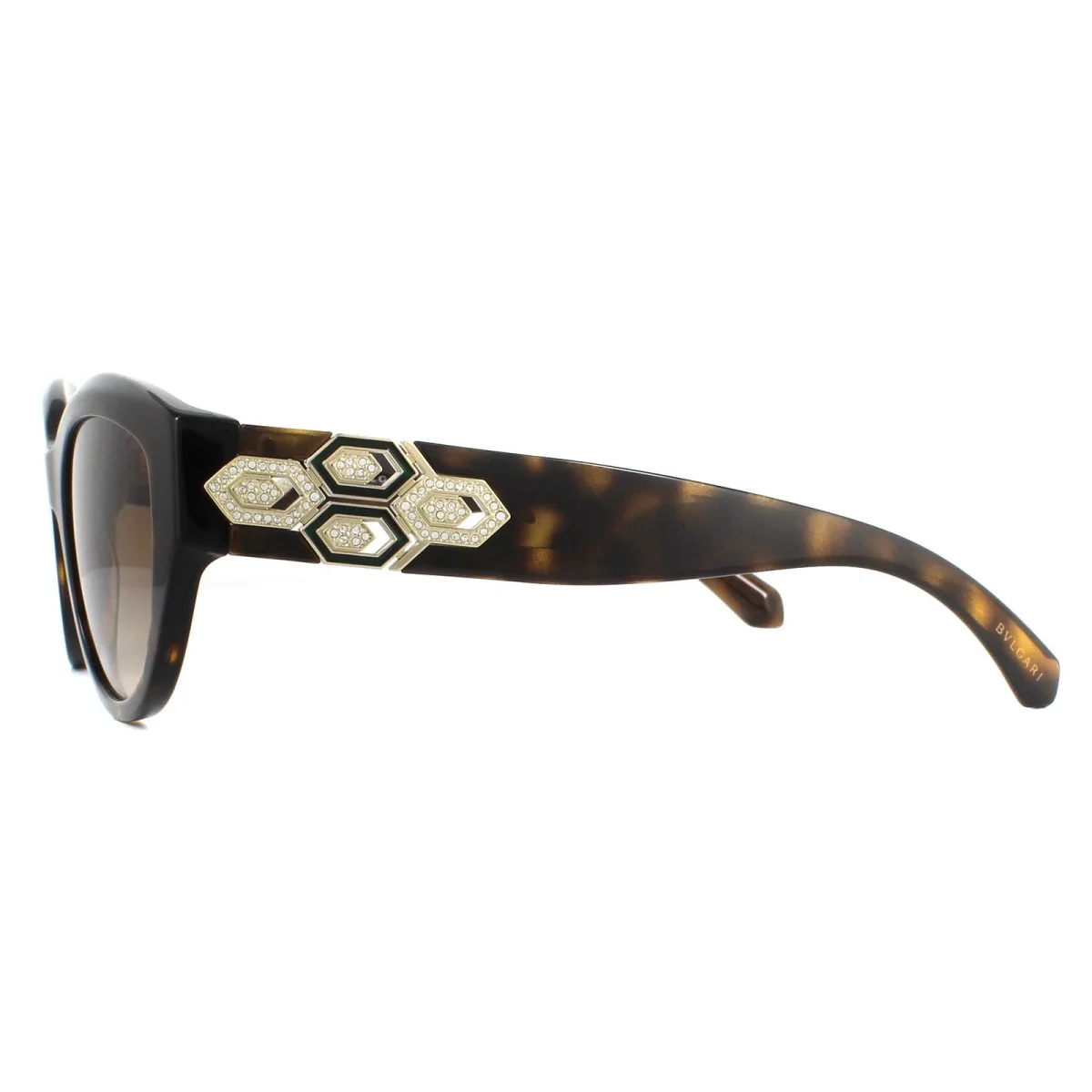 Bvlgari Sunglasses BV8221B 504/13 Dark Havana Brown Gradient - Image 4