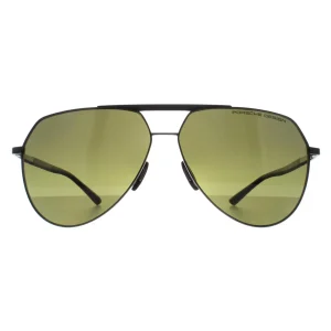 Porsche Design Sunglasses P8931 A Black Green Silver Mirror Polarized
