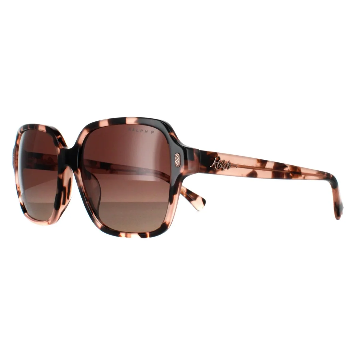 Ralph by Ralph Lauren Sunglasses RA5304U 6058T5 Shiny Pink Havana Brown Gradient Polarized - Image 3