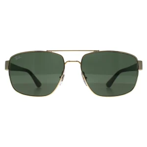 Ray-Ban Sunglasses RB3663 001/31 Polished Arista Gold G-15 Green