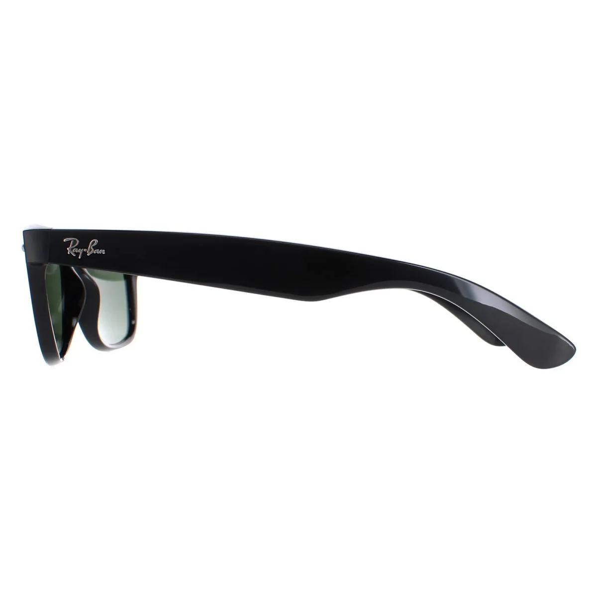 Ray-Ban Sunglasses New Wayfarer 2132 901 Gloss Black Green G-15 Small 52mm - Image 4