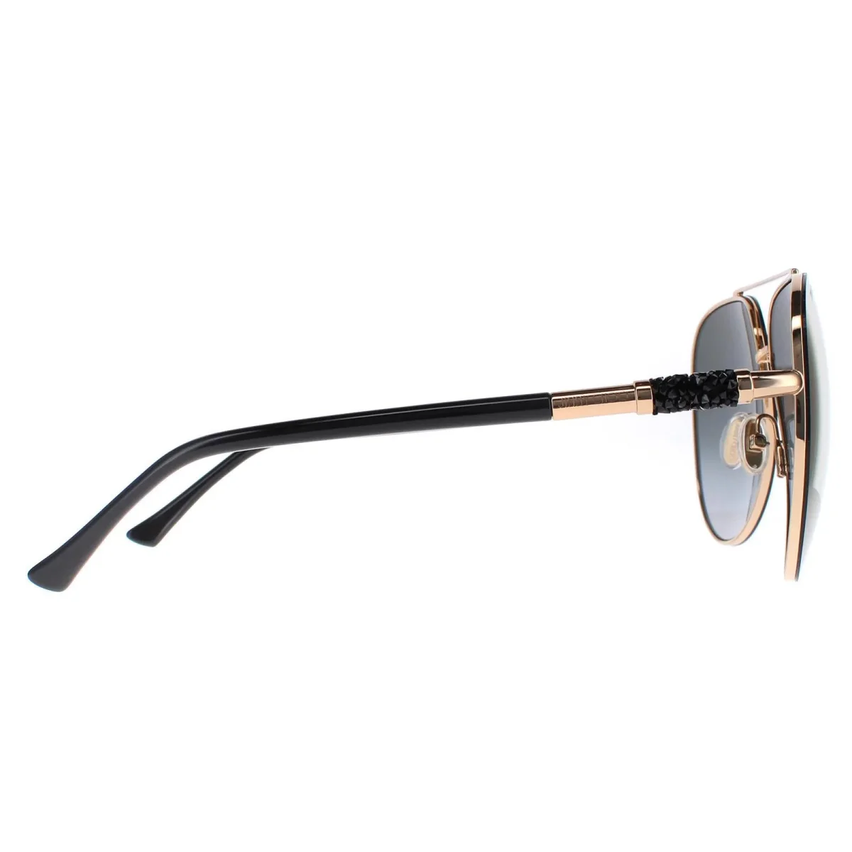 Jimmy Choo Sunglasses GRAY/S RHL FQ Gold Black Grey Gradient Gold Mirror - Image 5