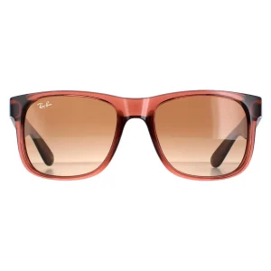 Ray-Ban Sunglasses Justin 4165 659413 Transparent Light Brown Brown Gradient