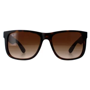 Ray-Ban Sunglasses Justin 4165 710/13 Rubber Light Havana Brown Gradient 51mm