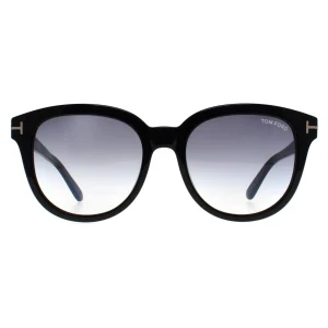 Tom Ford Sunglasses Olivia FT0914 01B Shiny Black  Gradient Smoke
