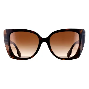 Burberry Sunglasses BE4393 Meryl 405313 Dark Havana with Check Brown Brown Gradient