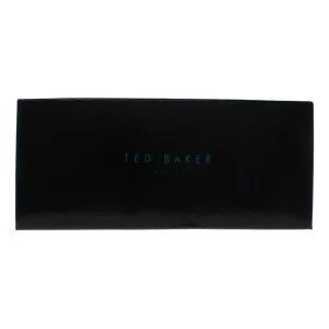 Ted Baker small black faux leather Glasses Case with cleaning cloth