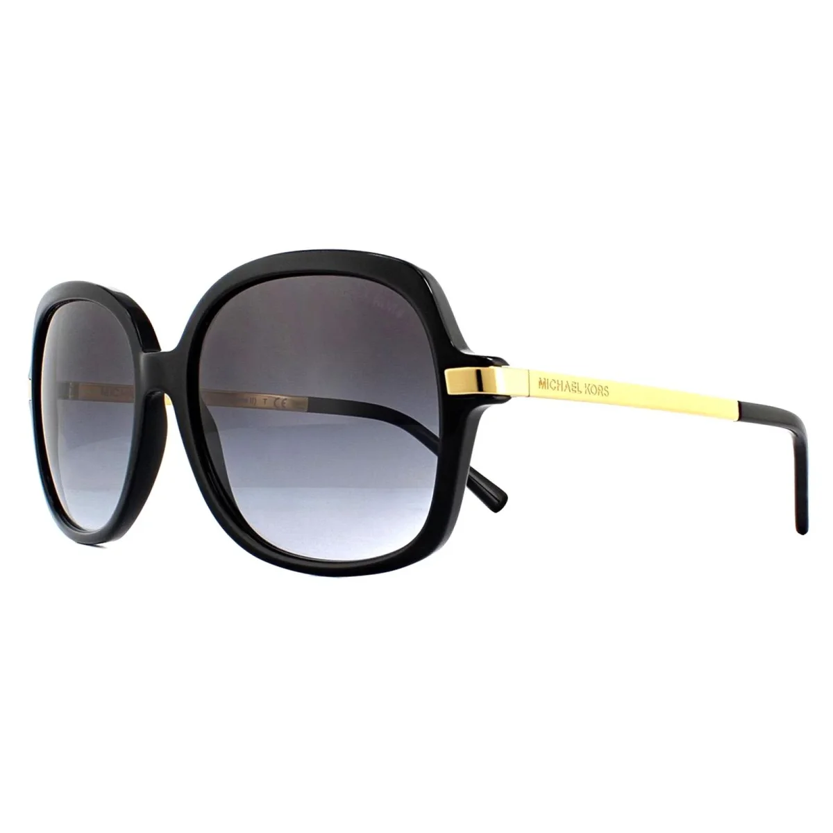 Michael Kors Sunglasses Adrianna II 2024 316011 Black Gold Light Grey Gradient - Image 3