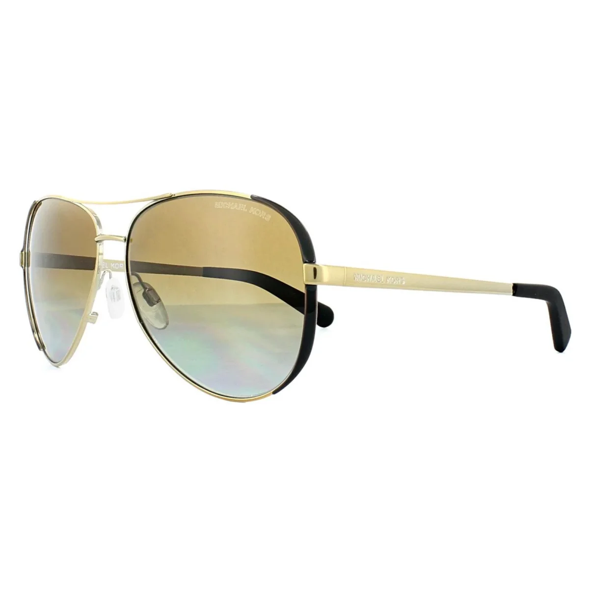 Michael Kors Sunglasses Chelsea 5004 1014/T5 Gold Dark Chocolate Brown Gradient Polarized - Image 3