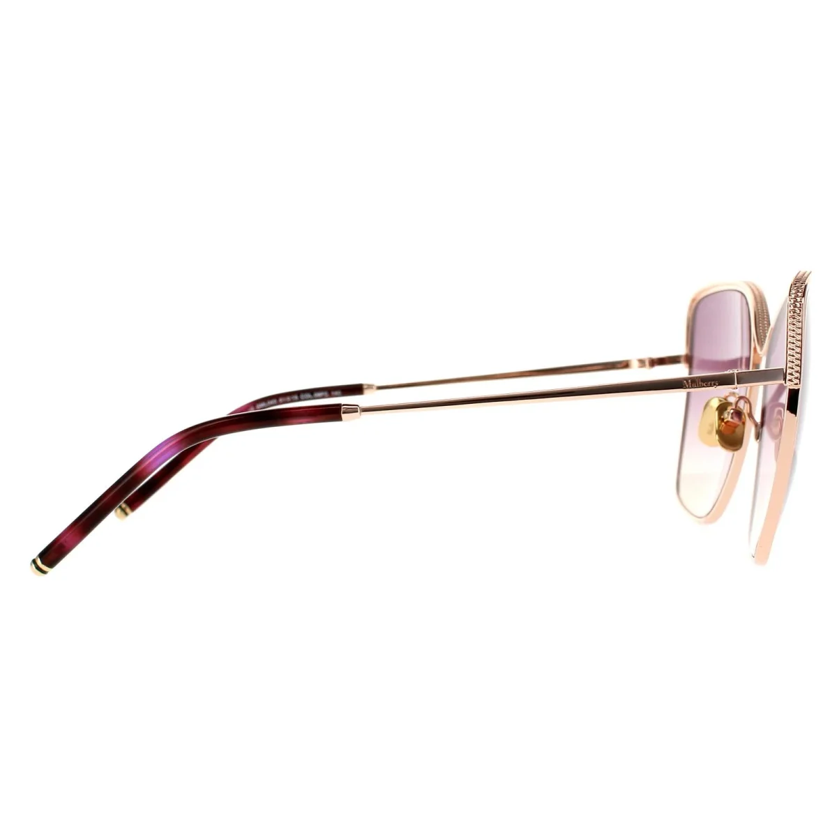 Mulberry Sunglasses SML040 08FC Shiny Copper Gold Violet Yellow Gradient - Image 5