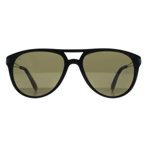 Serengeti Sunglasses Udine 7756 Shiny Black Polarized 555nm Green Photochromic