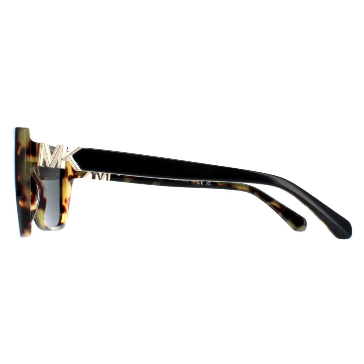 Michael Kors Sunglasses MK2199 Acadia 395087 Bi Layer Black Amber Tortoise Dark Grey - Image 4
