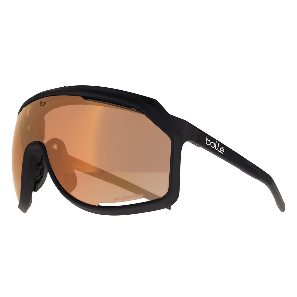 Bolle Sunglasses Chronoshield BS018003 Matte Black Phantom Brown Red Photochromic - Image 3