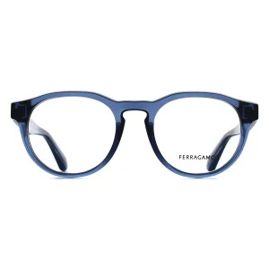 Salvatore Ferragamo Glasses Frames SF2987E 450 Transparent Azure Men Women