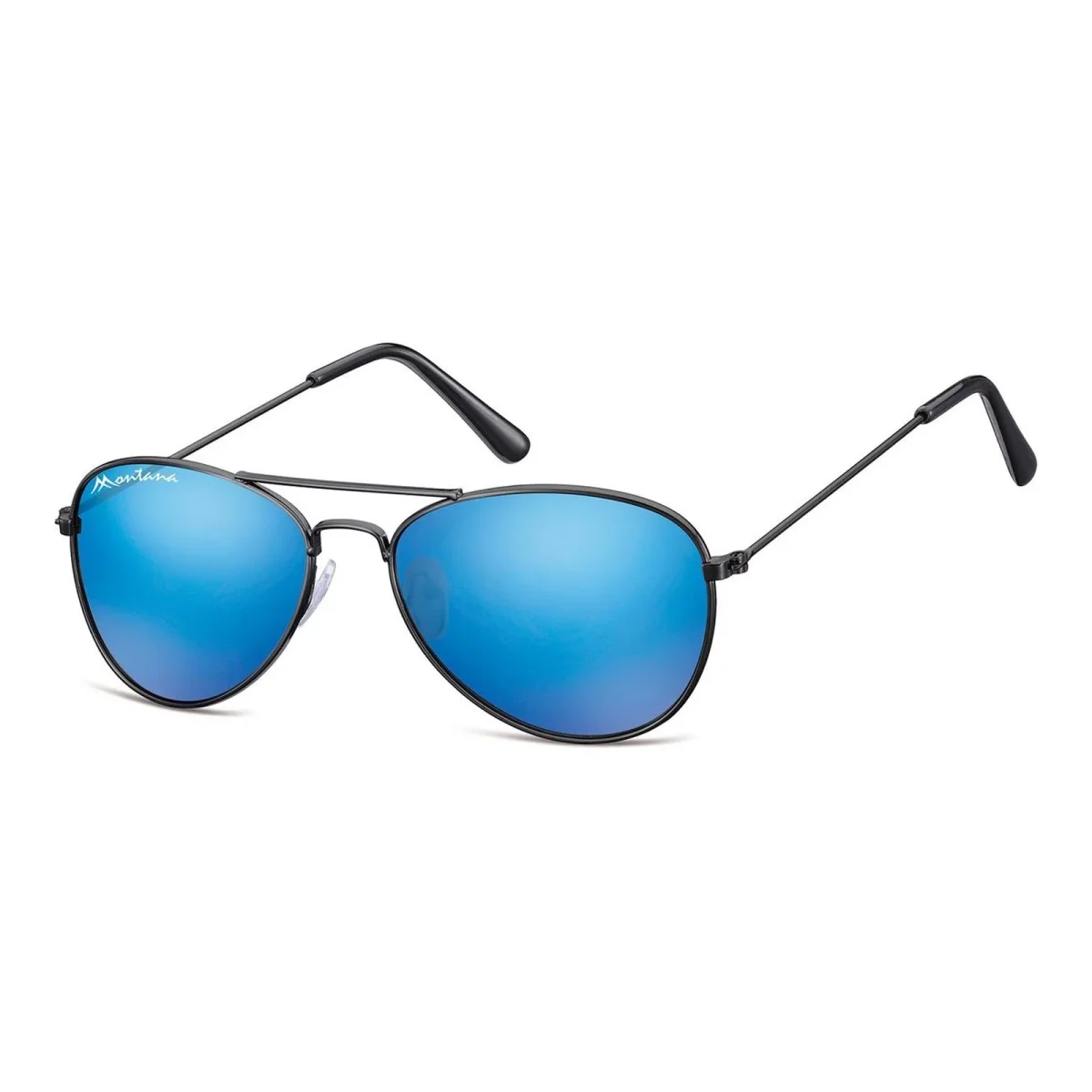 Montana Sunglasses 964 A Black Blue Revo Mirror - Image 2