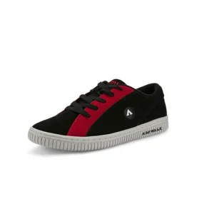 AIRWALK SUEDE SNEAKERS – THE CHANCE (Black/Red)