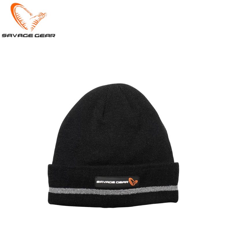 Gorro Savage Gear preto com reflector - Image 2