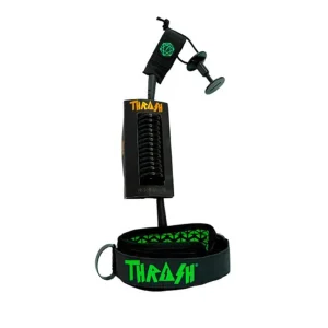 THRASH BICEP LEASH X6+ ULTRALIGHT BICEP LEASH (Black Logo Green)