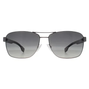 Hugo Boss Sunglasses BOSS 1559/O/S R80 WJ Matte Dark Ruthenium  Grey Gradient Polarized