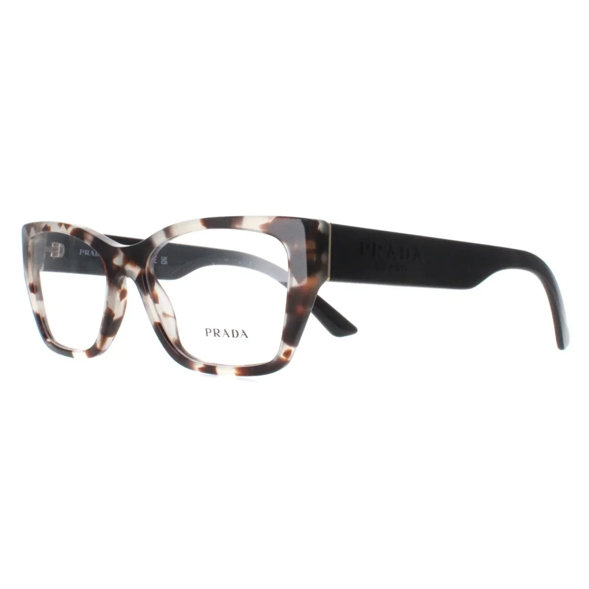 Prada Eyeglasses PR11YV UAO1O1 Black and White Women - Image 3
