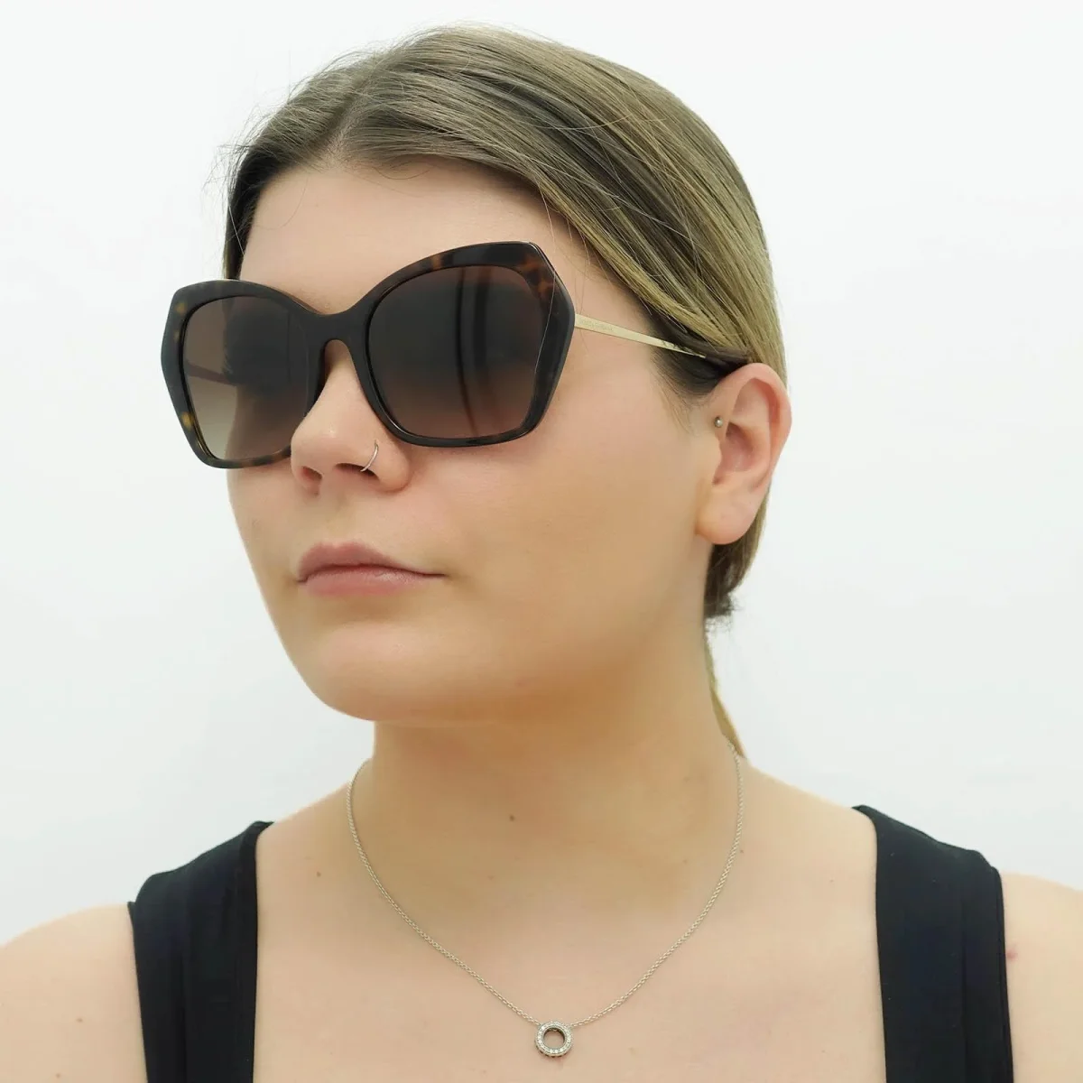 Dolce & Gabbana Sunglasses DG4399 502/13 Havana Brown Gradient - Image 6