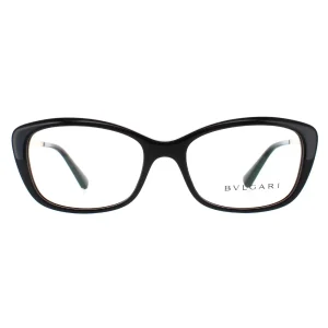 Bvlgari Glasses Frames 4145B 501 Black Gold 53mm Womens