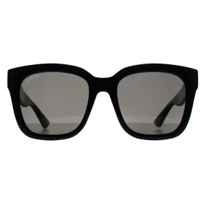 Gucci Sunglasses GG1338S 001 Shiny Black Dark Grey