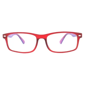 Montana Reading Glasses BLF83-B Matte Red Burgundy Blue Light Block 0.00