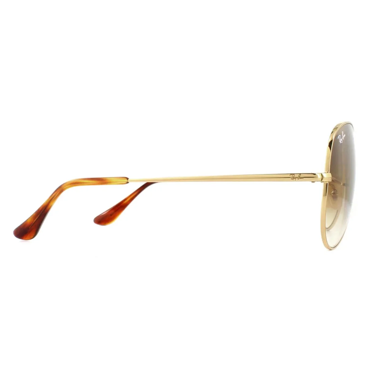 Ray-Ban Sunglasses Aviator Metal II RB3689 914751 Gold Brown Gradient - Image 5