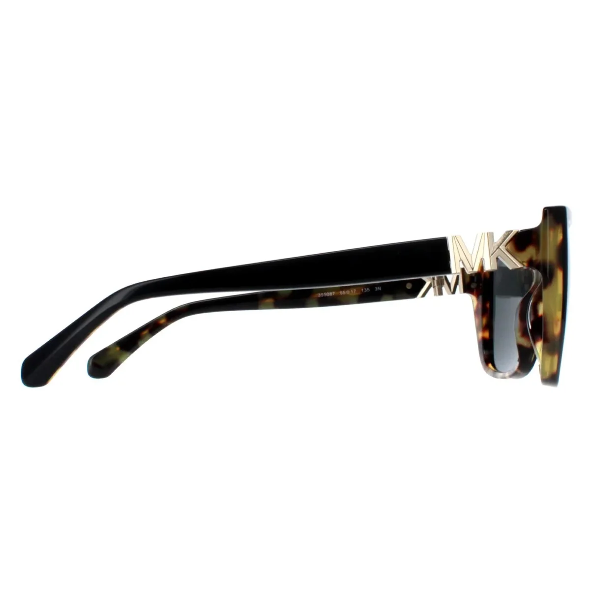 Michael Kors Sunglasses MK2199 Acadia 395087 Bi Layer Black Amber Tortoise Dark Grey - Image 5
