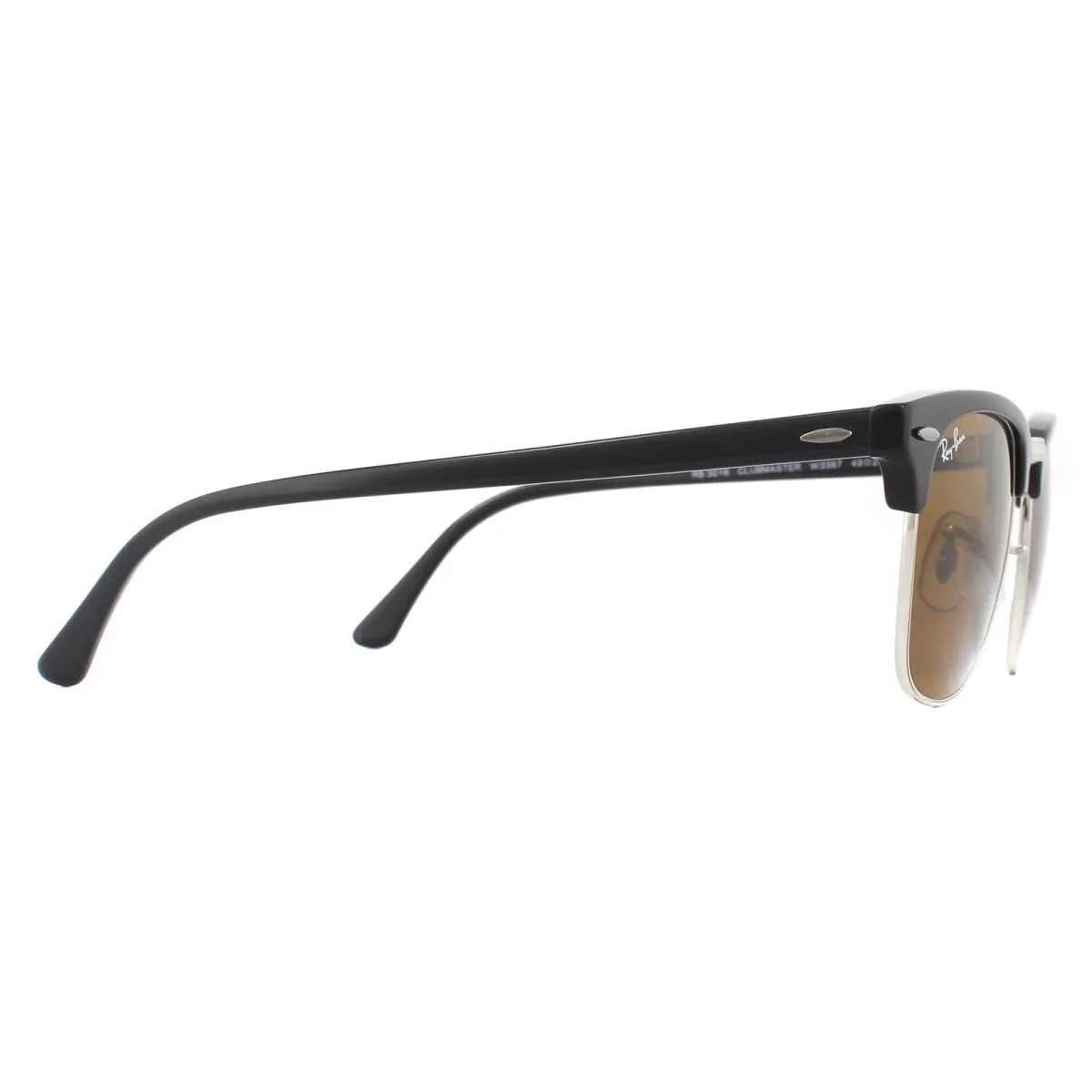 Ray-Ban Sunglasses Clubmaster 3016 W3387 Black Brown B-15 49mm - Image 5