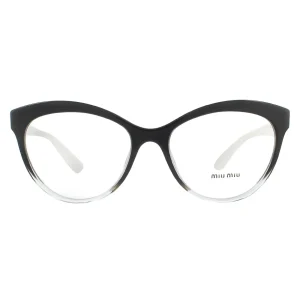 Miu Miu Glasses Frames MU04RV 1141O1 Black Glitter Gradient Women