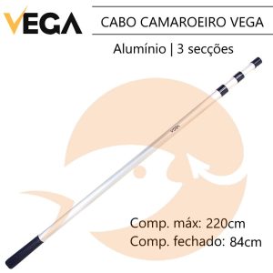220cm Cabo camaroeiro Vega 3 secções