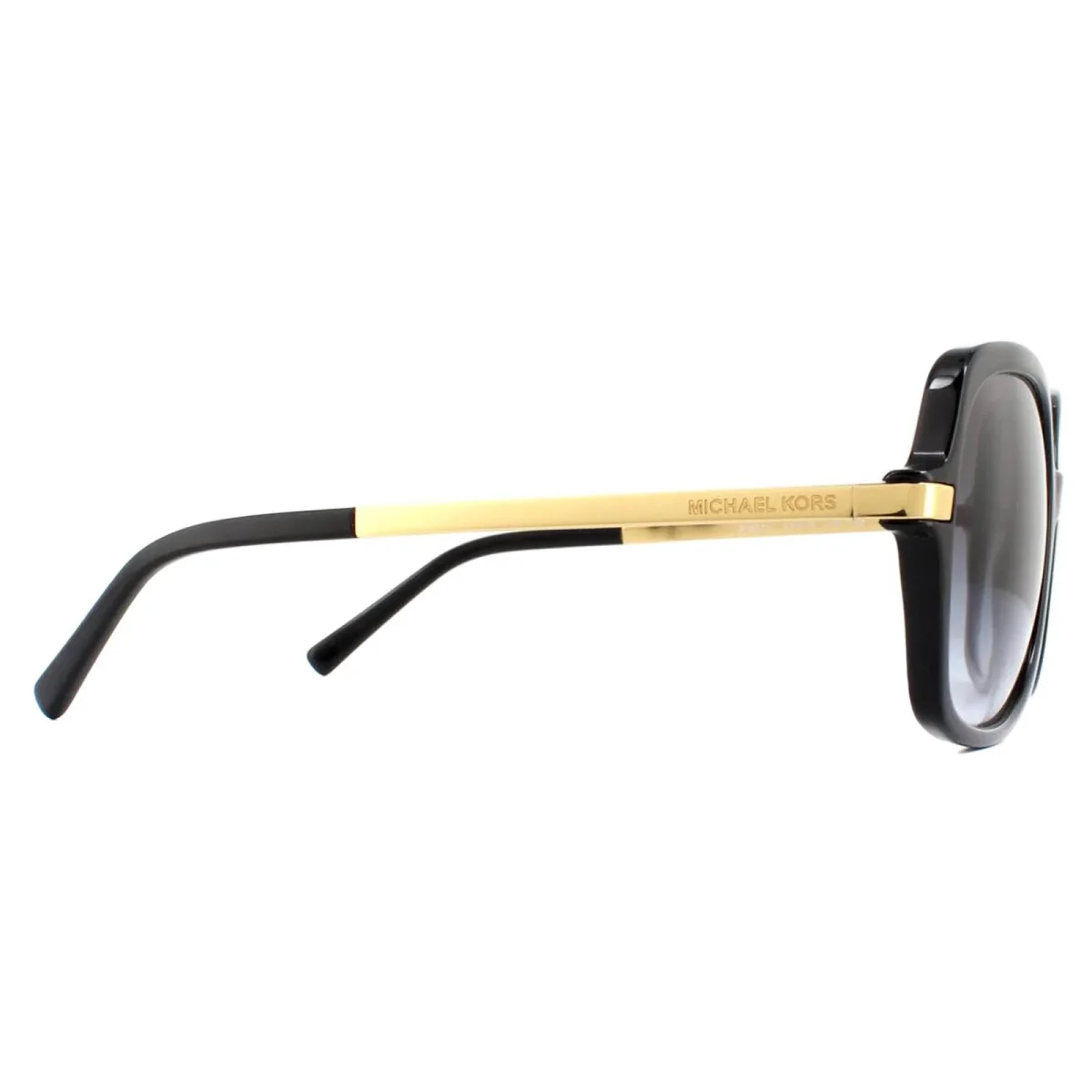 Michael Kors Sunglasses Adrianna II 2024 316011 Black Gold Light Grey Gradient - Image 5
