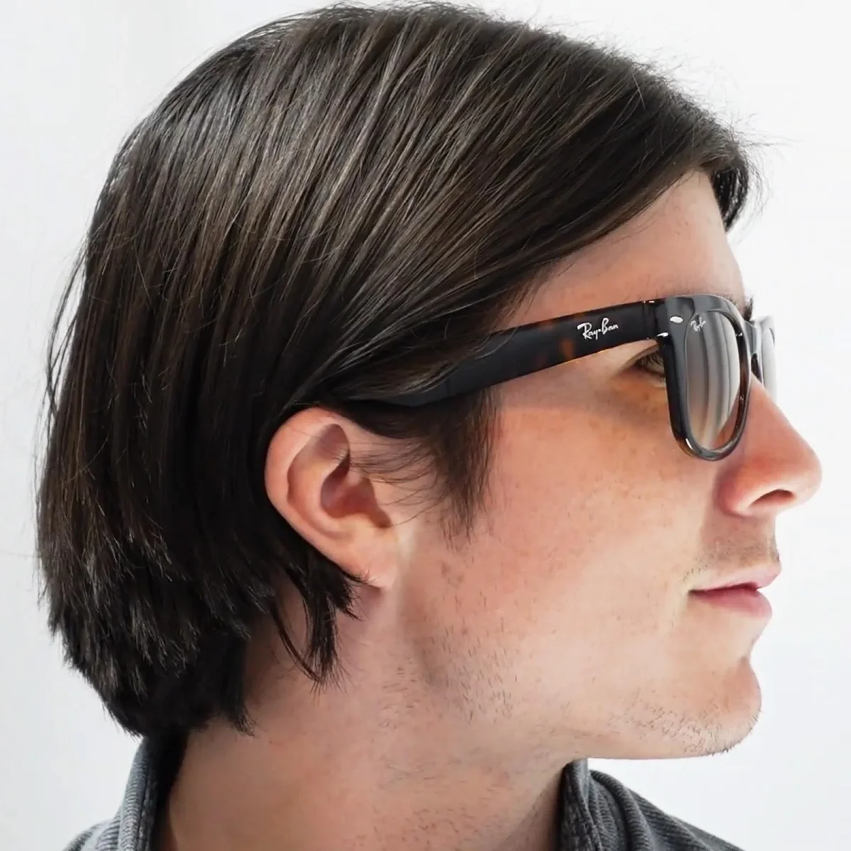 Ray-Ban Sunglasses Folding Wayfarer 4105 Light Havana Brown Gradient 710/51 50mm - Image 7